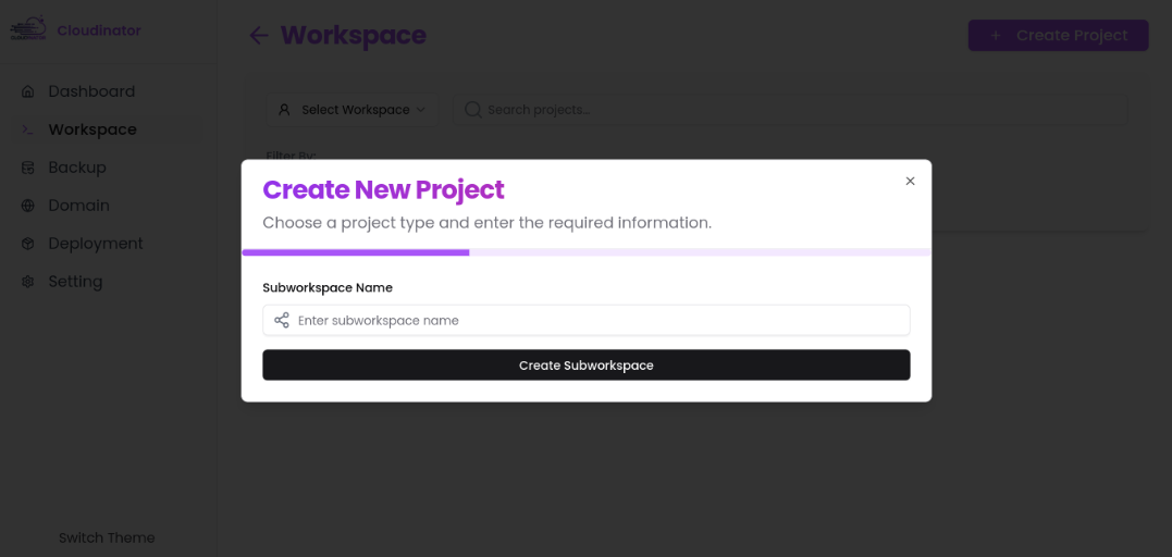 Create a new HTML Static Site